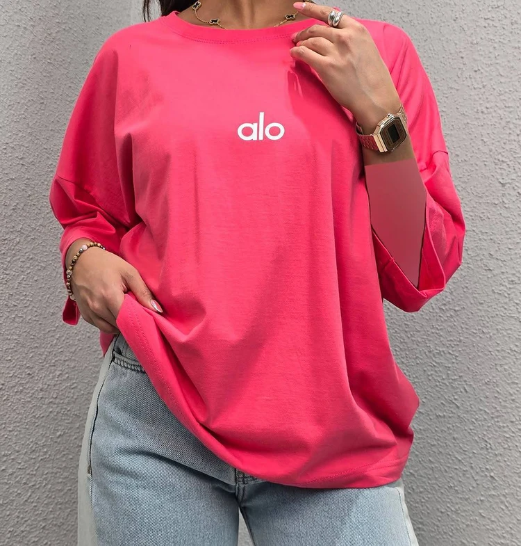 تیشرت زنانه باکسی alo - Image 6