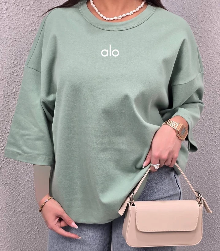 تیشرت زنانه باکسی alo - Image 3