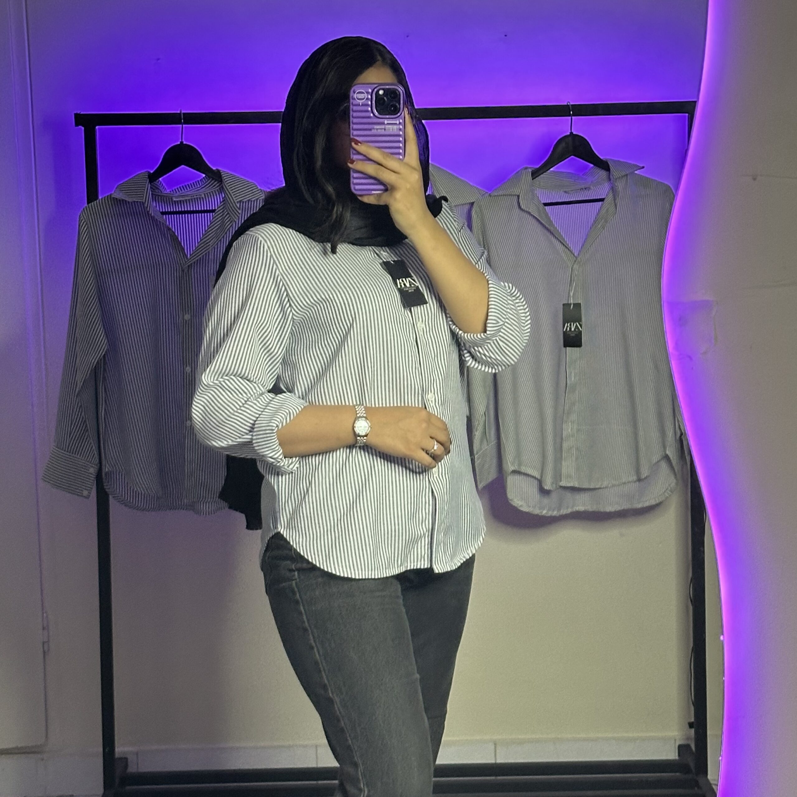 شومیز راه راه پینترستی zara - Image 4
