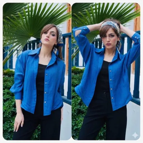 شومیز شیشه ای ماریسا